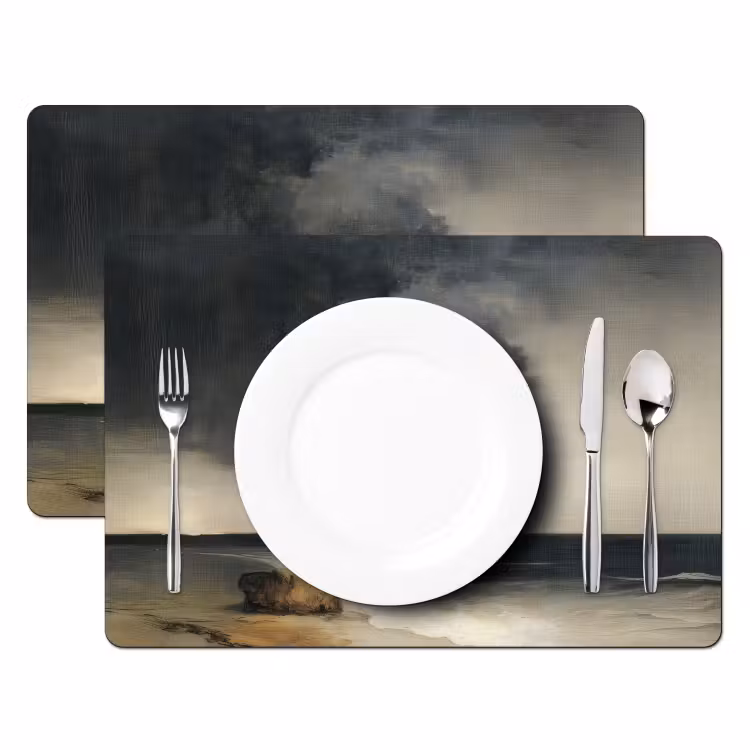 Set de table - Côte - Vagues - Rocher - Tempête — 2