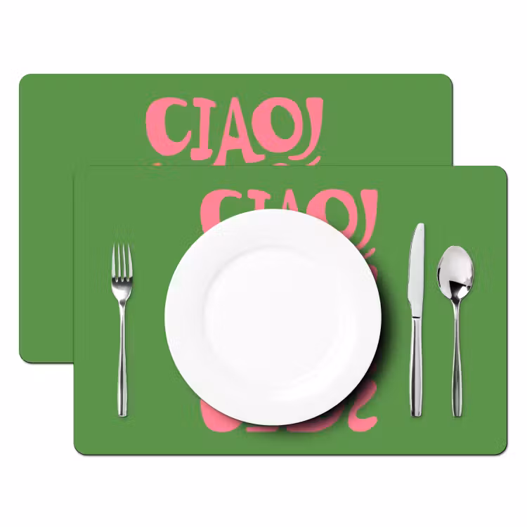 Set de table - Abstrait - Rose - Ciao - Formes — 2