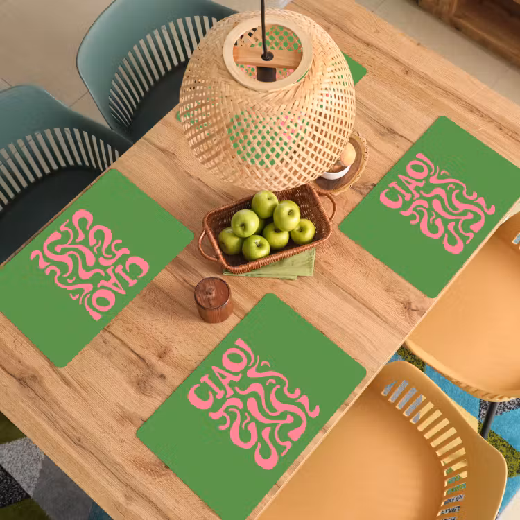 Set de table - Abstrait - Rose - Ciao - Formes — 4