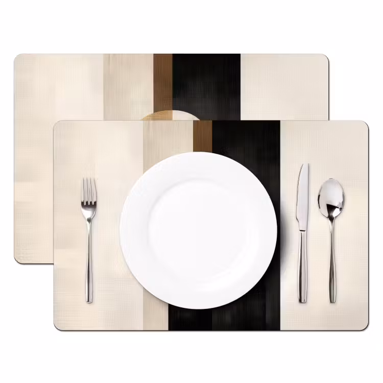 Set de table - Géométrique - Formes - Blanc — 2