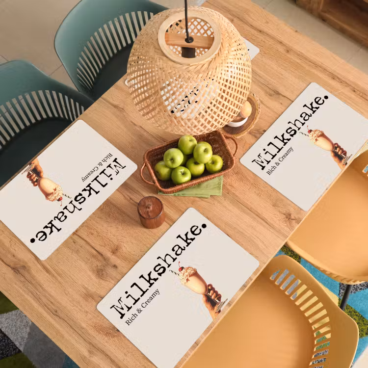 Set de table - Milkshake - Cerise - paille — 4