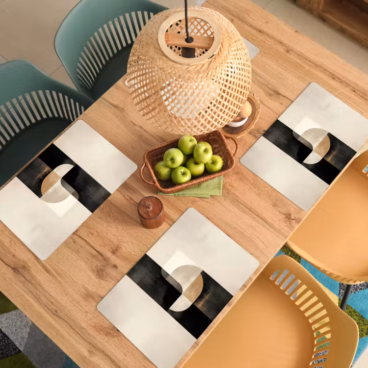 Set de table - Moderne - Carré - Formes — 4