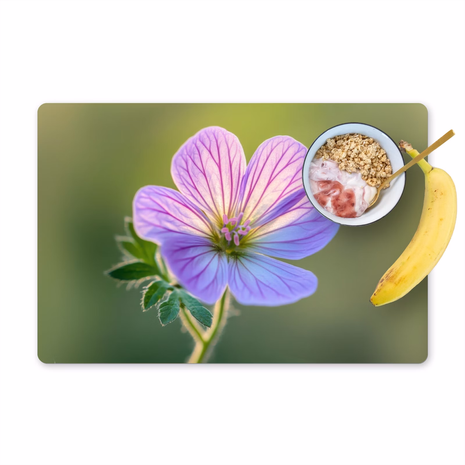 Set de table - Fleur - Gros plan - Violet — 1
