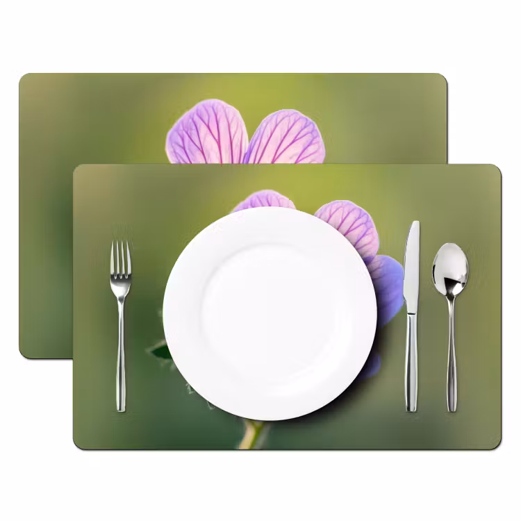Set de table - Fleur - Gros plan - Violet — 2