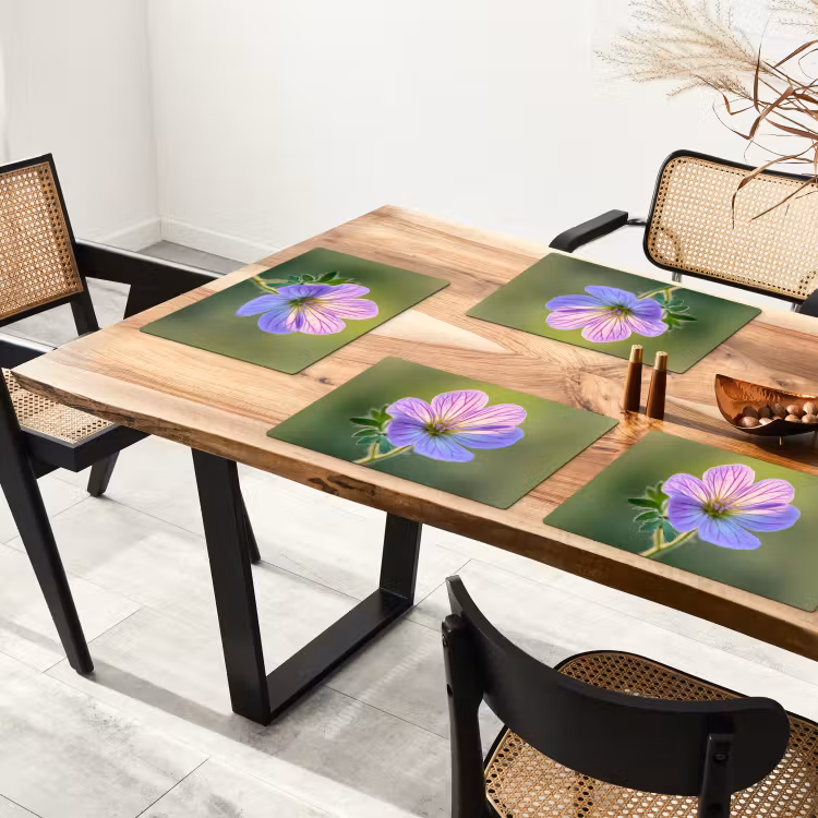 Set de table - Fleur - Gros plan - Violet — 3
