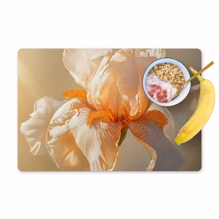 Set de table - Gros plan - Orange - Iris — 1