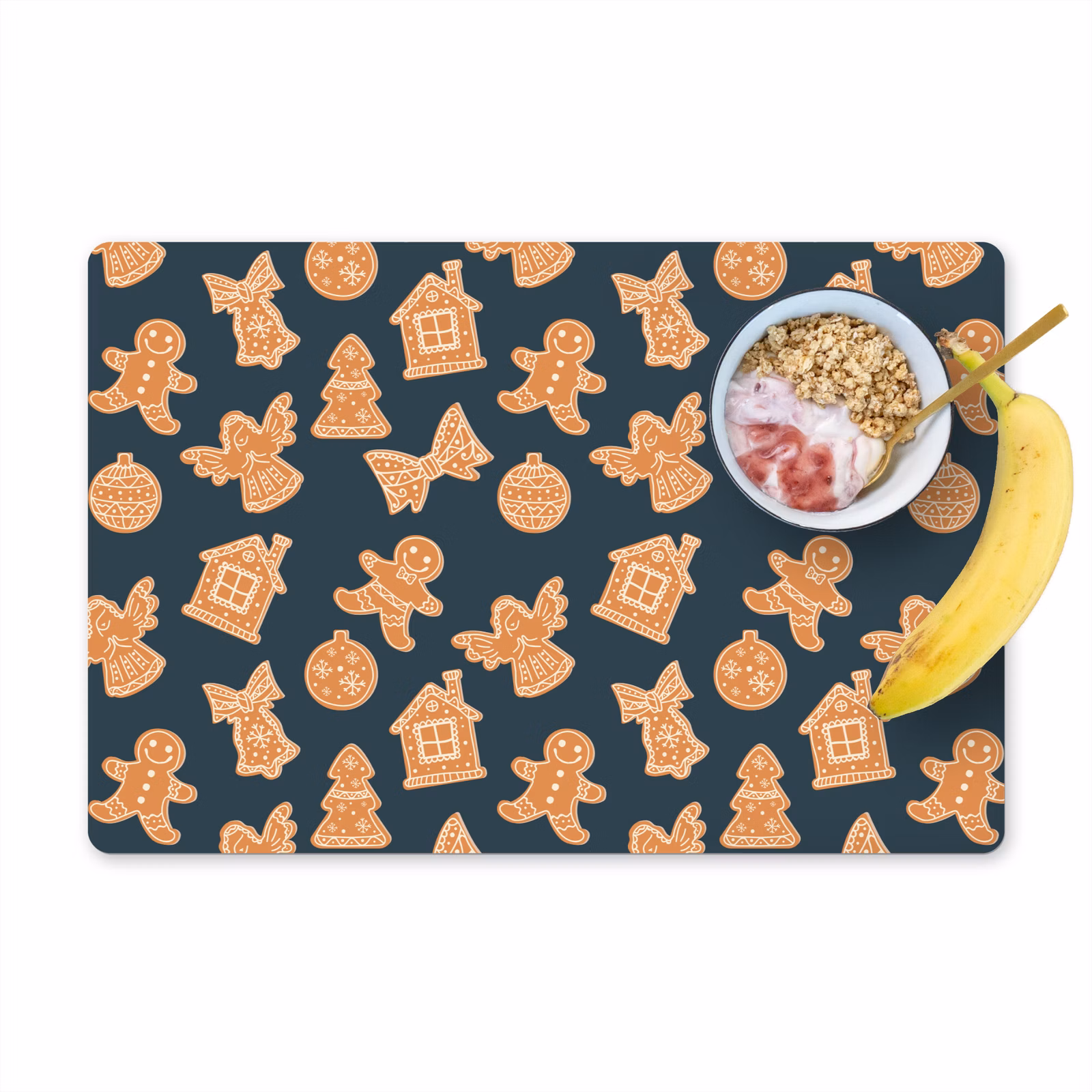 Set de table - Illustration - Biscuits - Bleu — 1