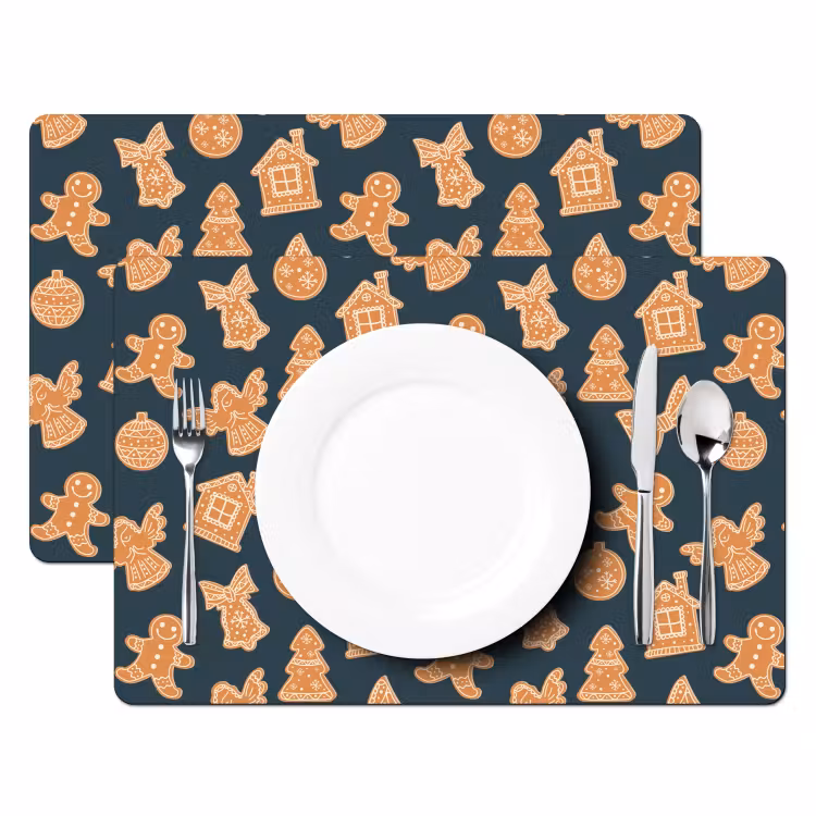 Set de table - Illustration - Biscuits - Bleu — 2