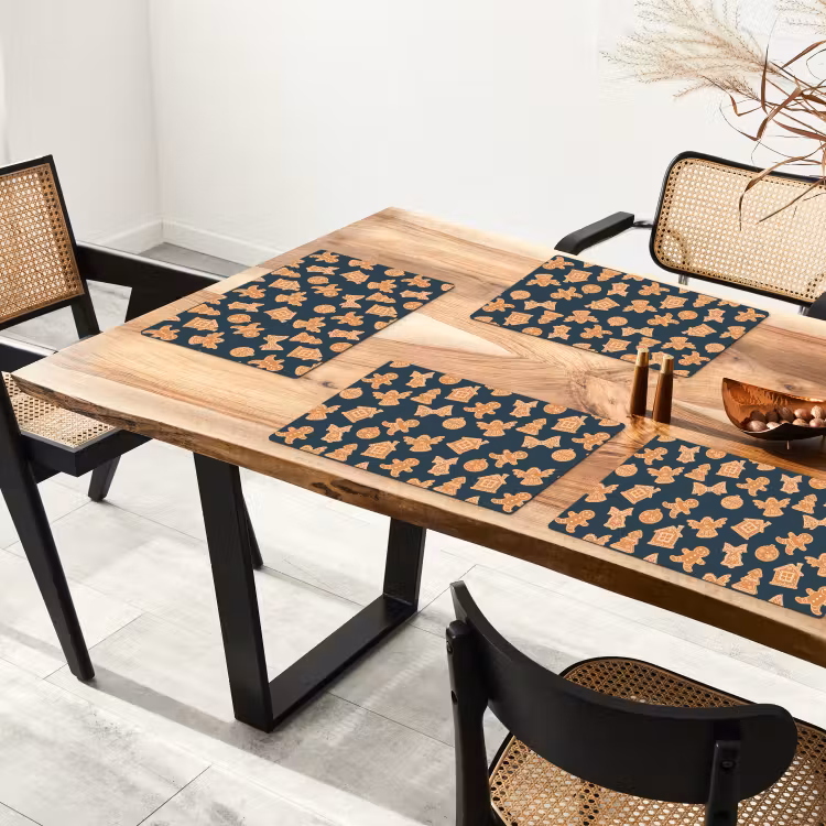 Set de table - Illustration - Biscuits - Bleu — 3