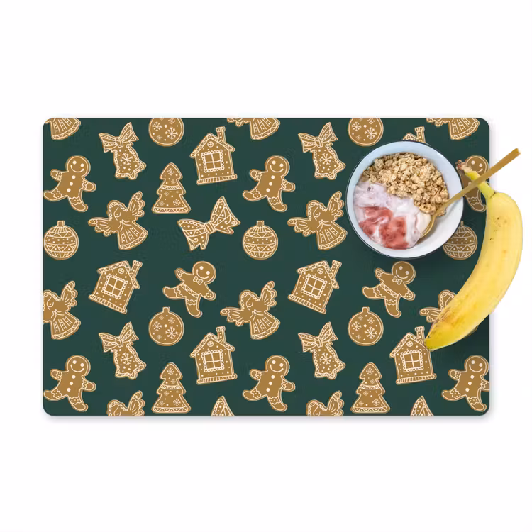 Set de table - Illustration - Biscuits - Vert — 1