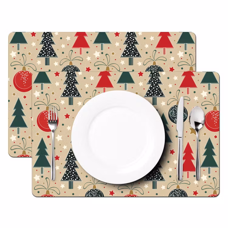 Set de table - Illustration - Noël - Étoiles — 2