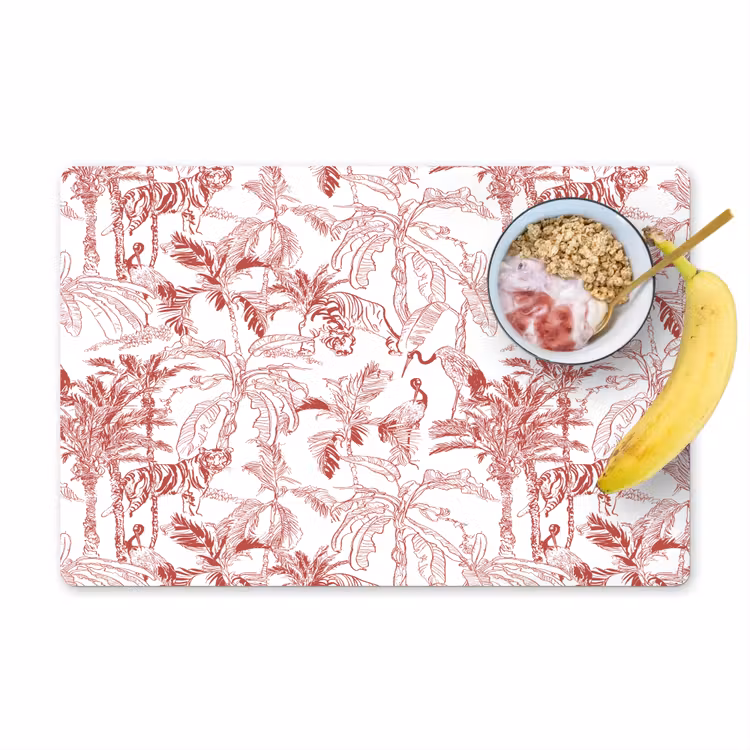 Set de table - Animaux - Abstrait - Rouge — 1