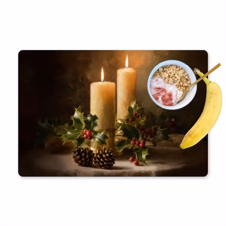 Set de table - Bougies - Noël - Multicolore — 1