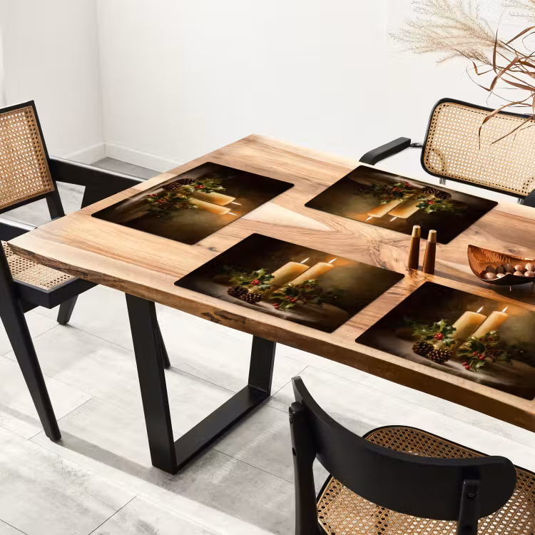 Set de table - Bougies - Noël - Multicolore — 3