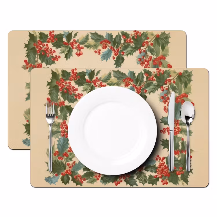Set de table - Hulstrand - Baies - Beige — 2