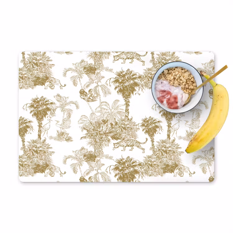 Set de table - Jungle - Abstrait - Beige — 1