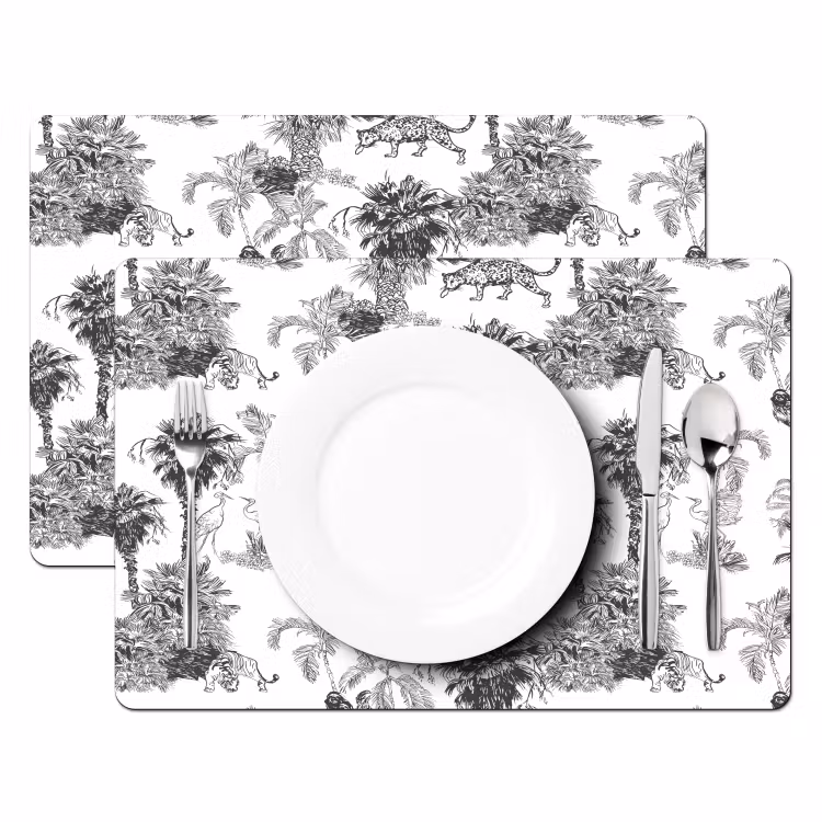 Set de table - Jungle - Animaux - Gris — 2