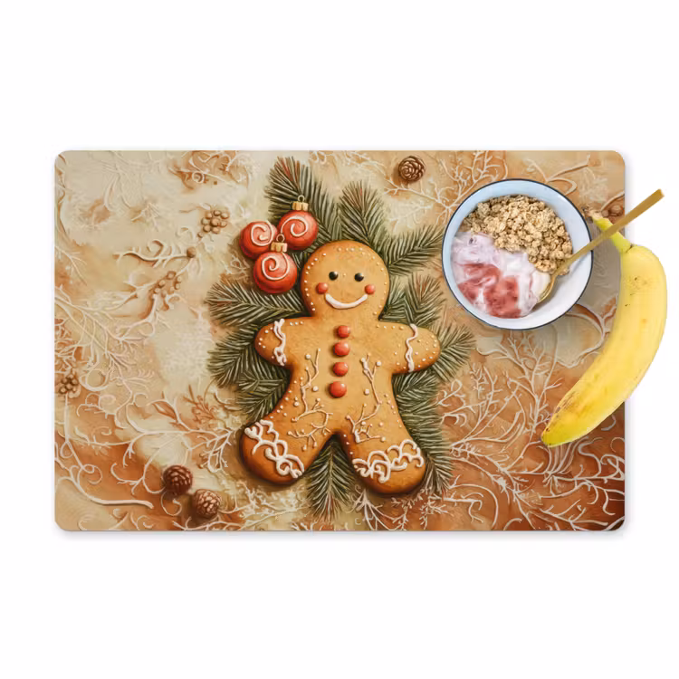 Set de table - Noël - Biscuit - Poupée - Speculoos — 1