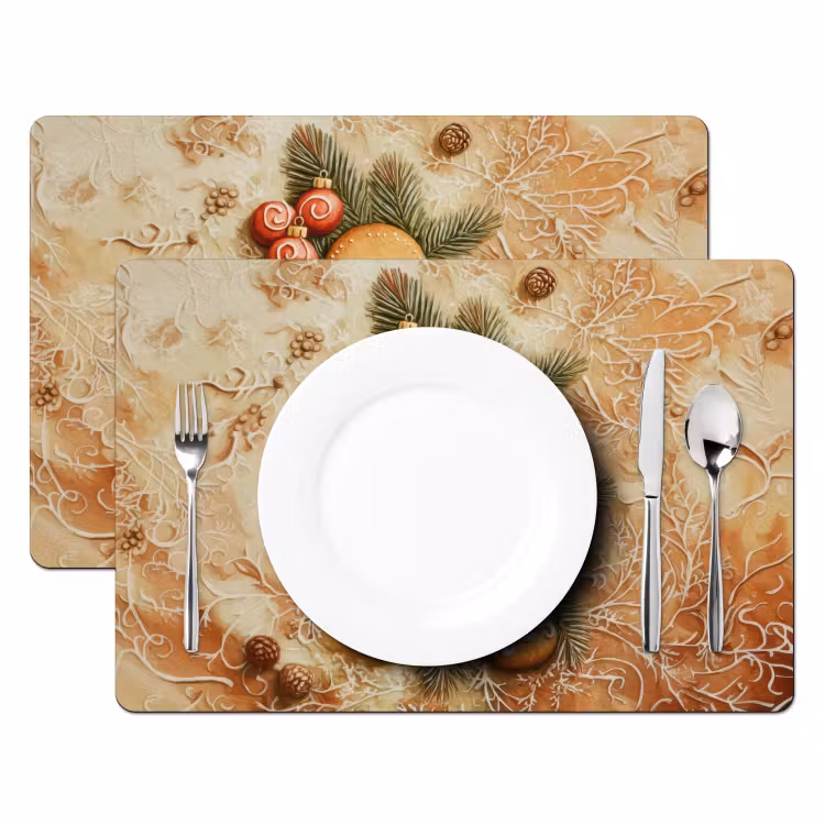 Set de table - Noël - Biscuit - Poupée - Speculoos — 2