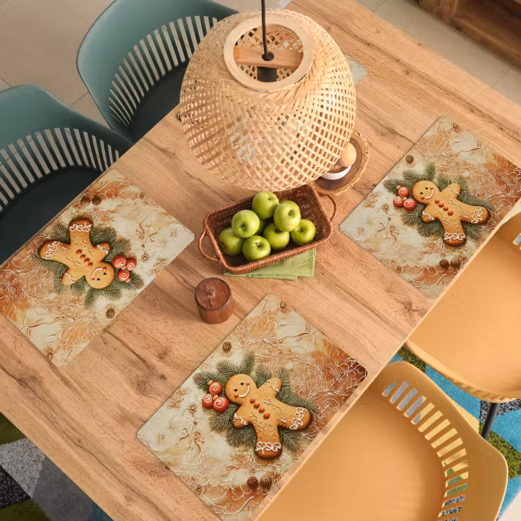 Set de table - Noël - Biscuit - Poupée - Speculoos — 4