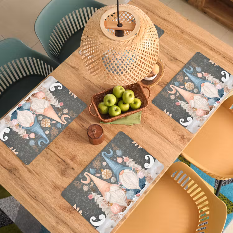 Set de table - Noël - Gnomes - Pastel — 4
