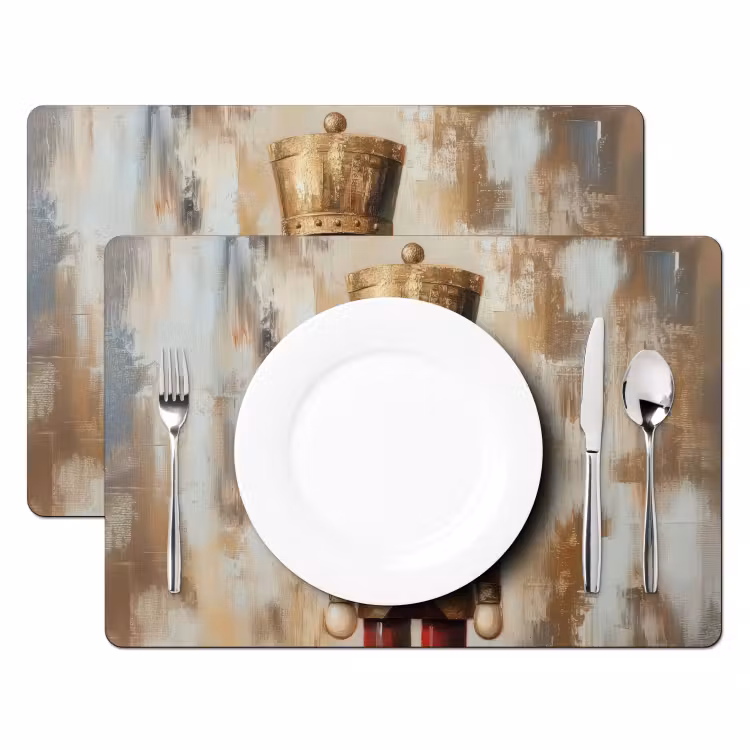 Set de table - Noël - Poupée - Abstrait — 2