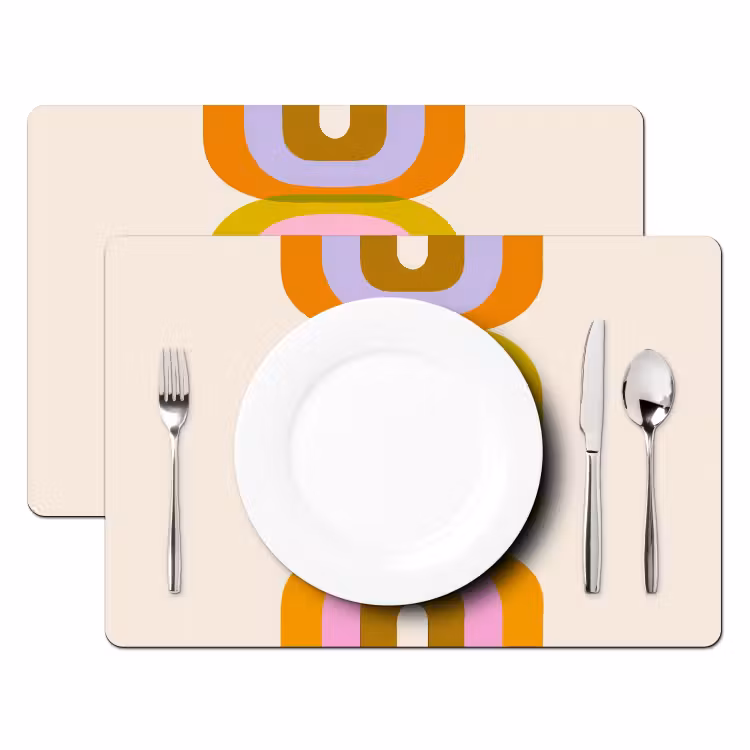 Set de table - Empilage - Formes - Orange — 2