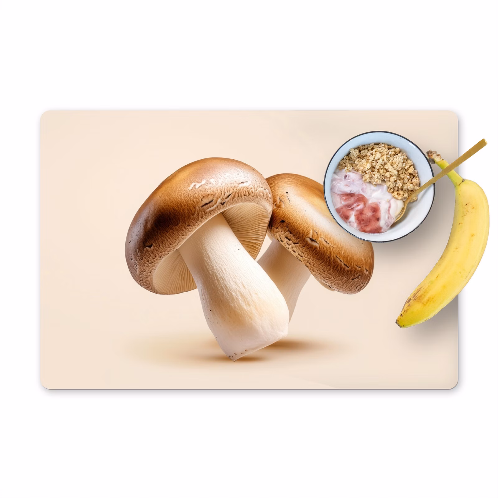 Set de table - Champignons - Doux - Beige — 1