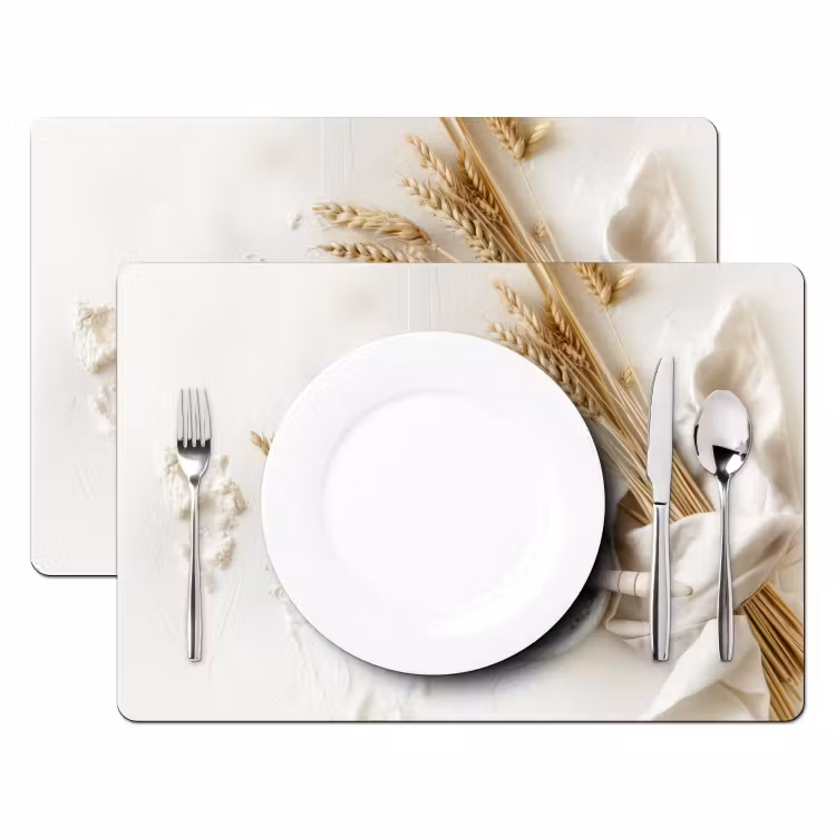 Set de table - Fleur - Bois - Blé — 2