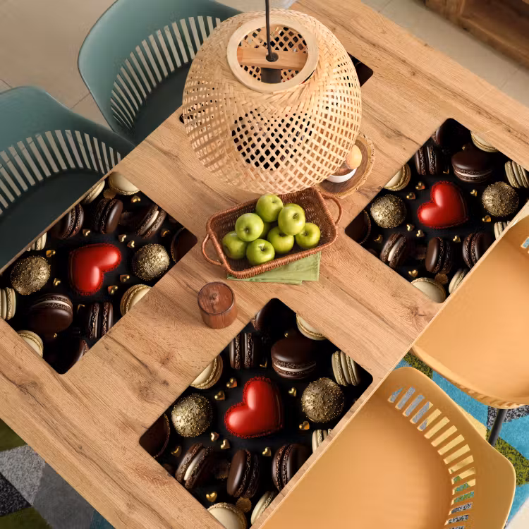 Set de table - Macarons - Rouge - Coeur — 4