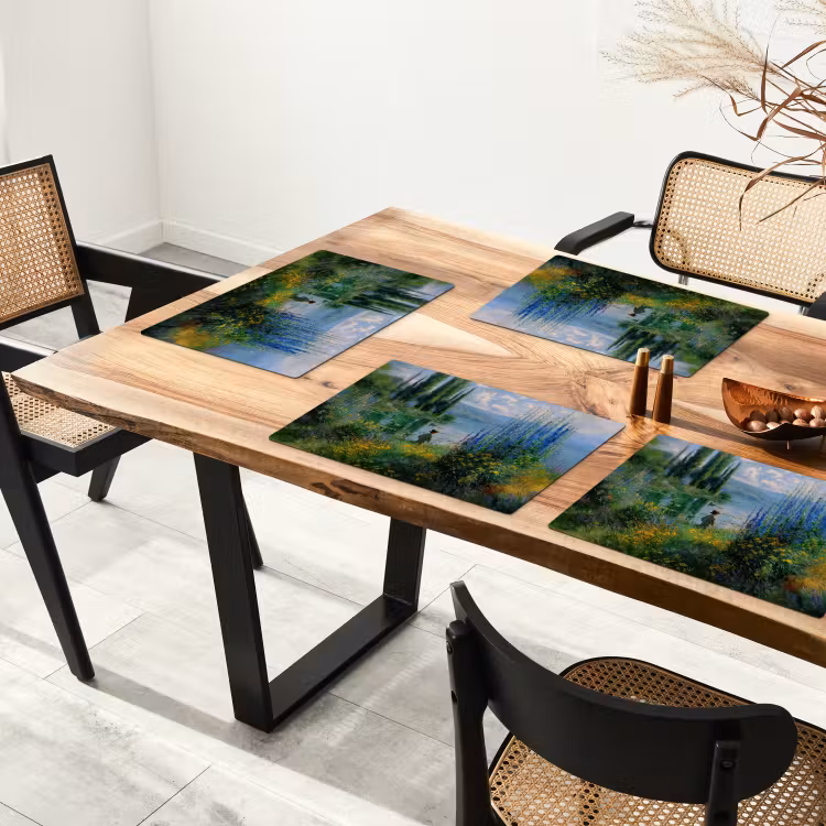 Set de table - Fleurs - Lac - Bergen - Vert — 3