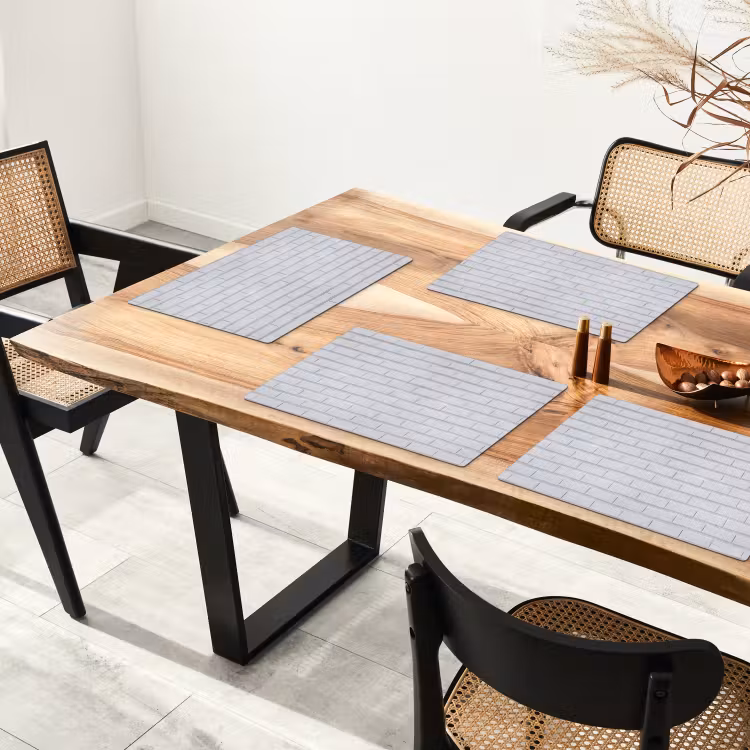 Set de table - Bakstenen - Wit - Minimalistisch — 3