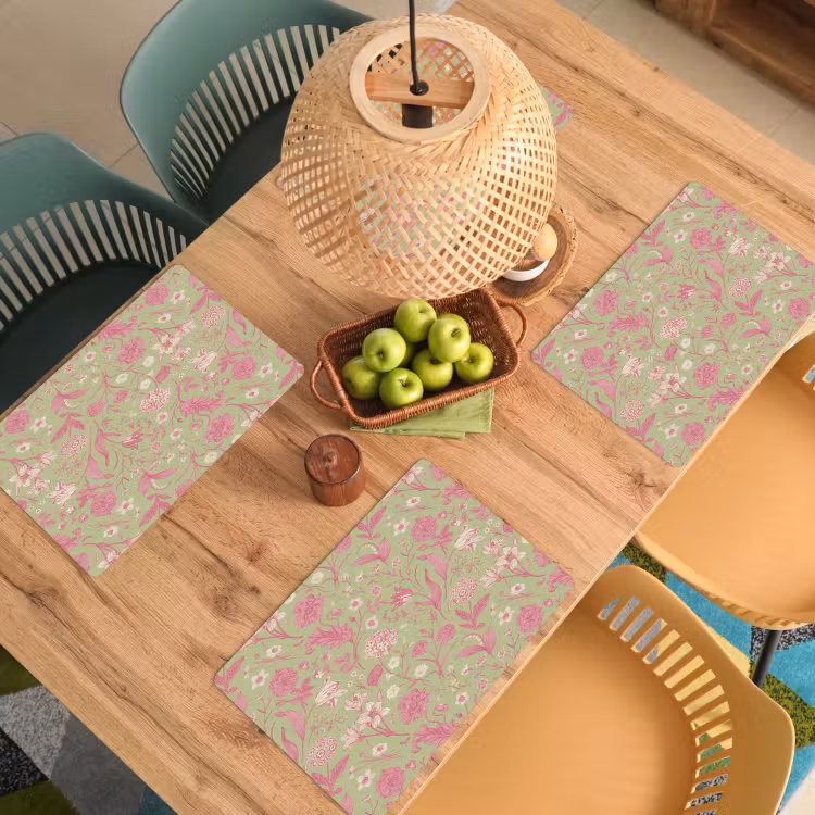 Set de table - Classique - Rose - Menthe — 4
