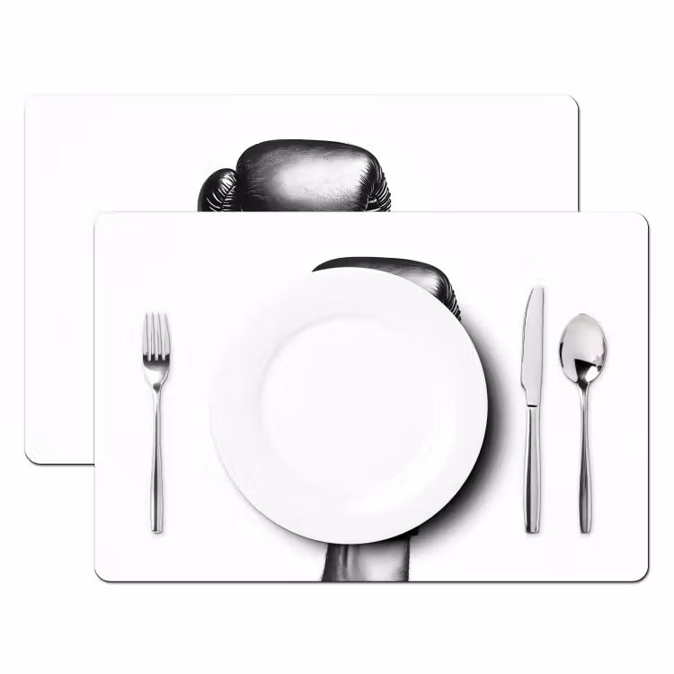 Set de table - Gant de boxe - Noir - Main — 2