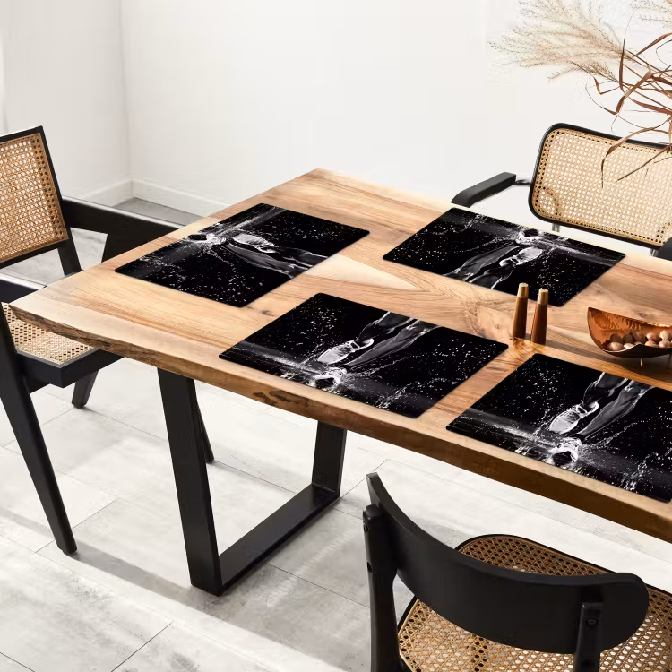 Set de table - Chaussures de course - Course - Drops - Noir — 3