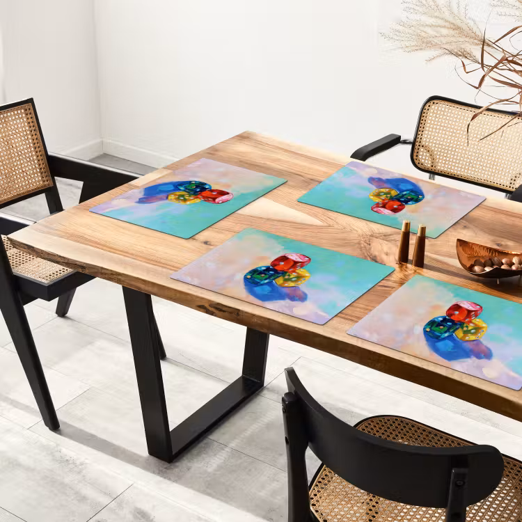 Set de table - Dés - Coloré - Chiffres - Points — 3