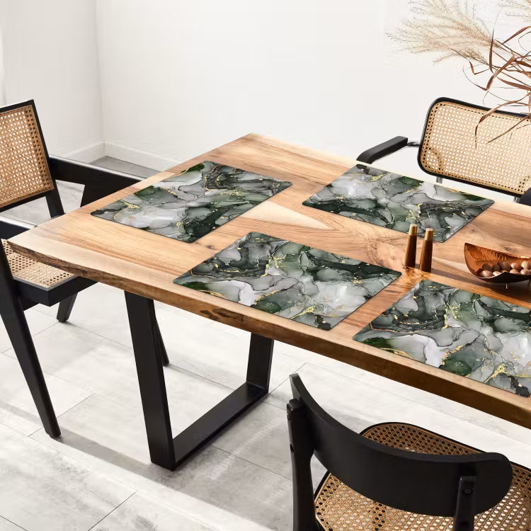 Set de table - Luxe - Marbre - Vert — 3