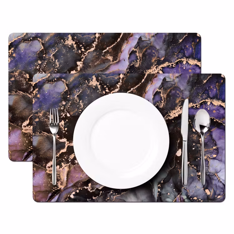 Set de table - Marbre - Or - Rose — 2