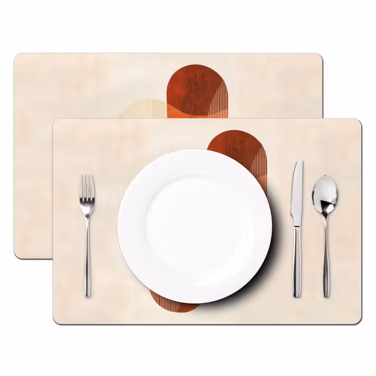 Set de table - Arches - Beige - Formes — 2