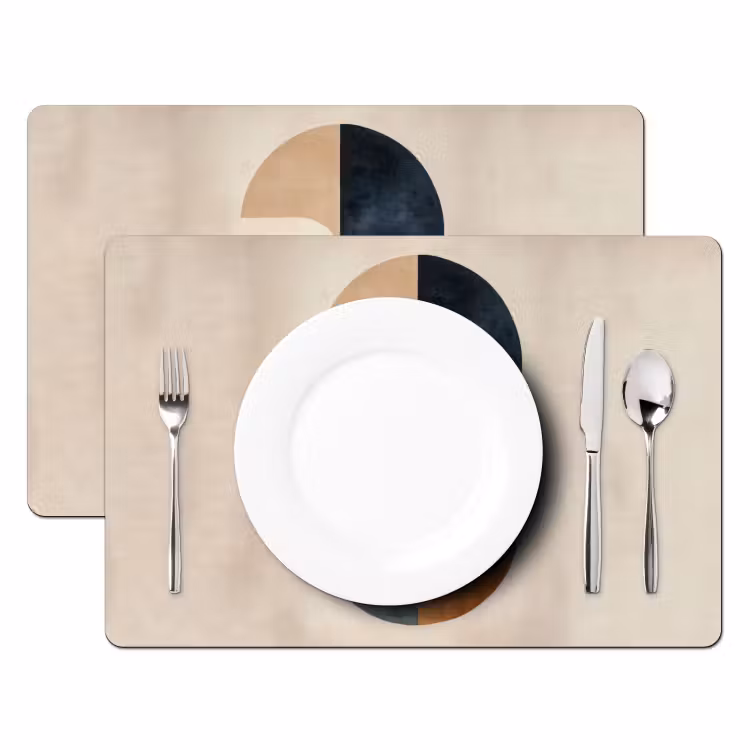 Set de table - Cercles - Abstrait - Coloré — 2