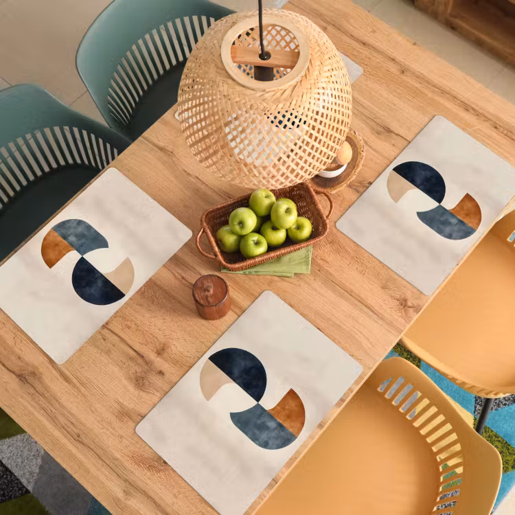 Set de table - Cercles - Abstrait - Coloré — 4