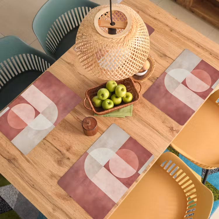 Set de table - Figures - Abstraites - Rose — 4