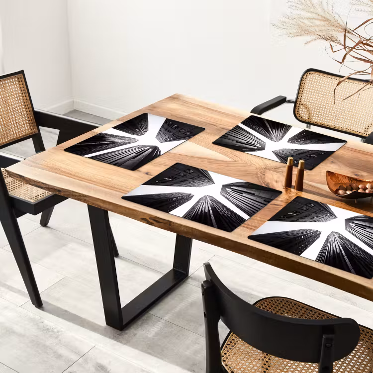 Set de table - Bâtiments - Ciel - Noir — 3