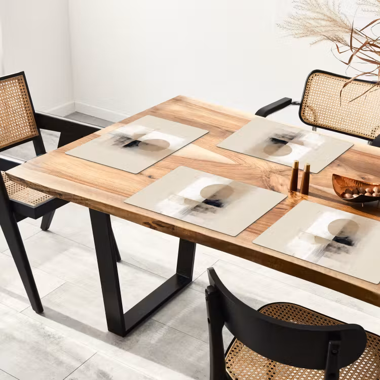 Set de table - Cercle - Composition - Profondeur - Beige — 3