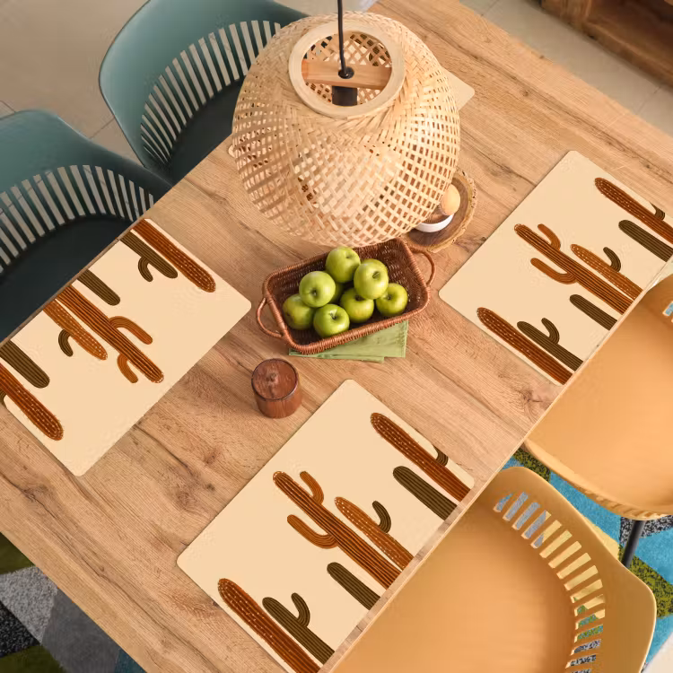 Set de table - Cactus - Désert - Sable - Marron — 4