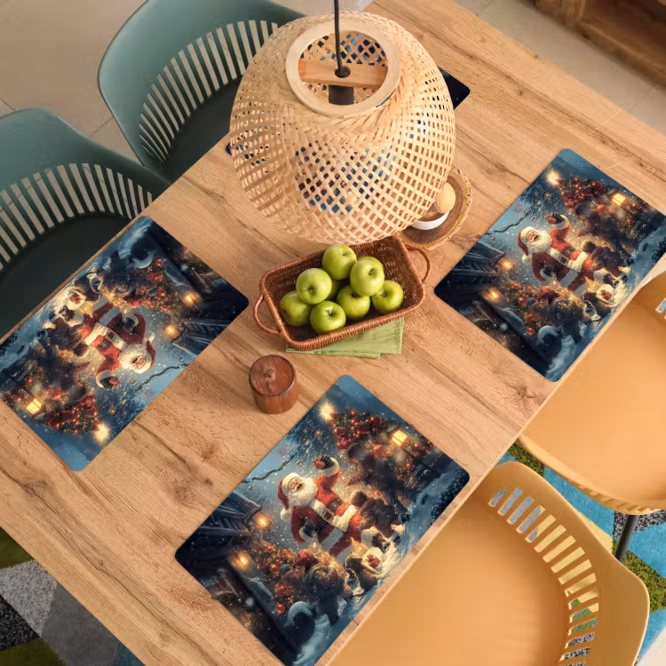 Set de table - Noël - Neige - Couleurs — 4