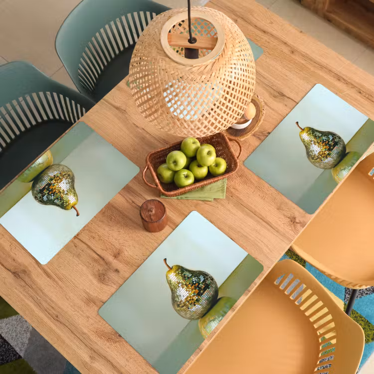 Set de table - Fruit - Disco - Art - Glitter — 4