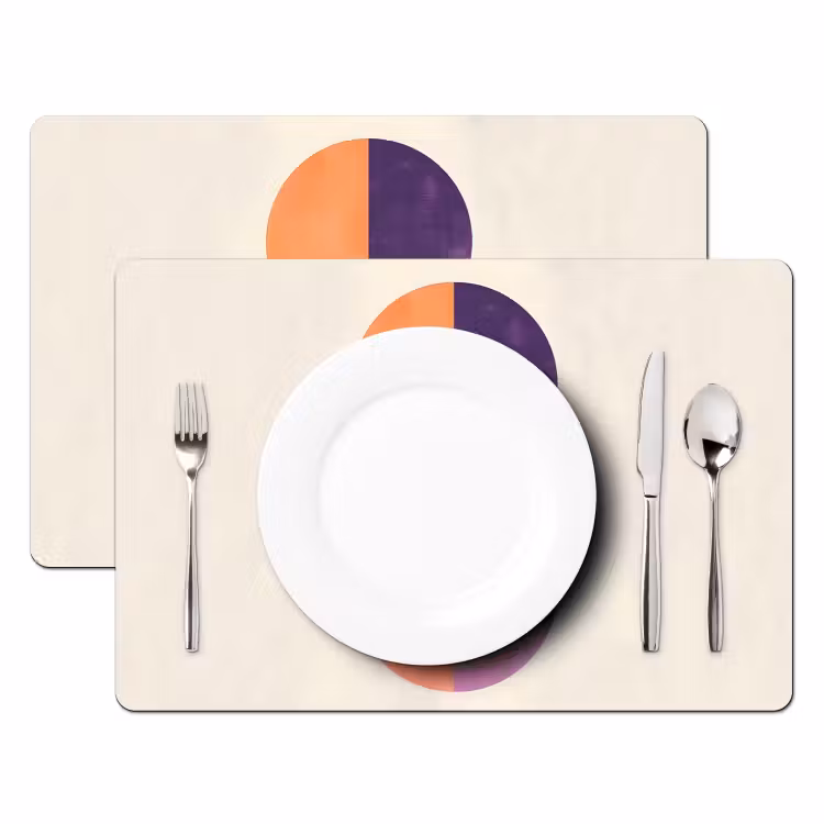Set de table - Abstrait - Cercles - Violet — 2