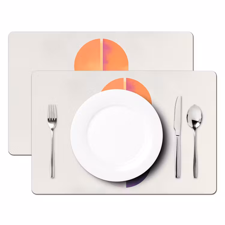 Set de table - Cercles - Abstrait - Violet — 2