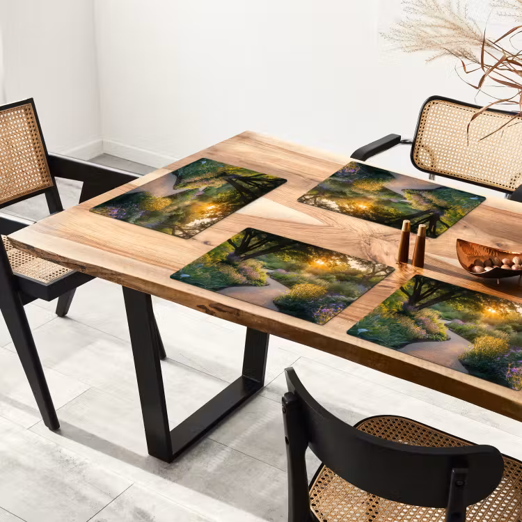 Set de table - Chemin - Fleurs - Parc — 3